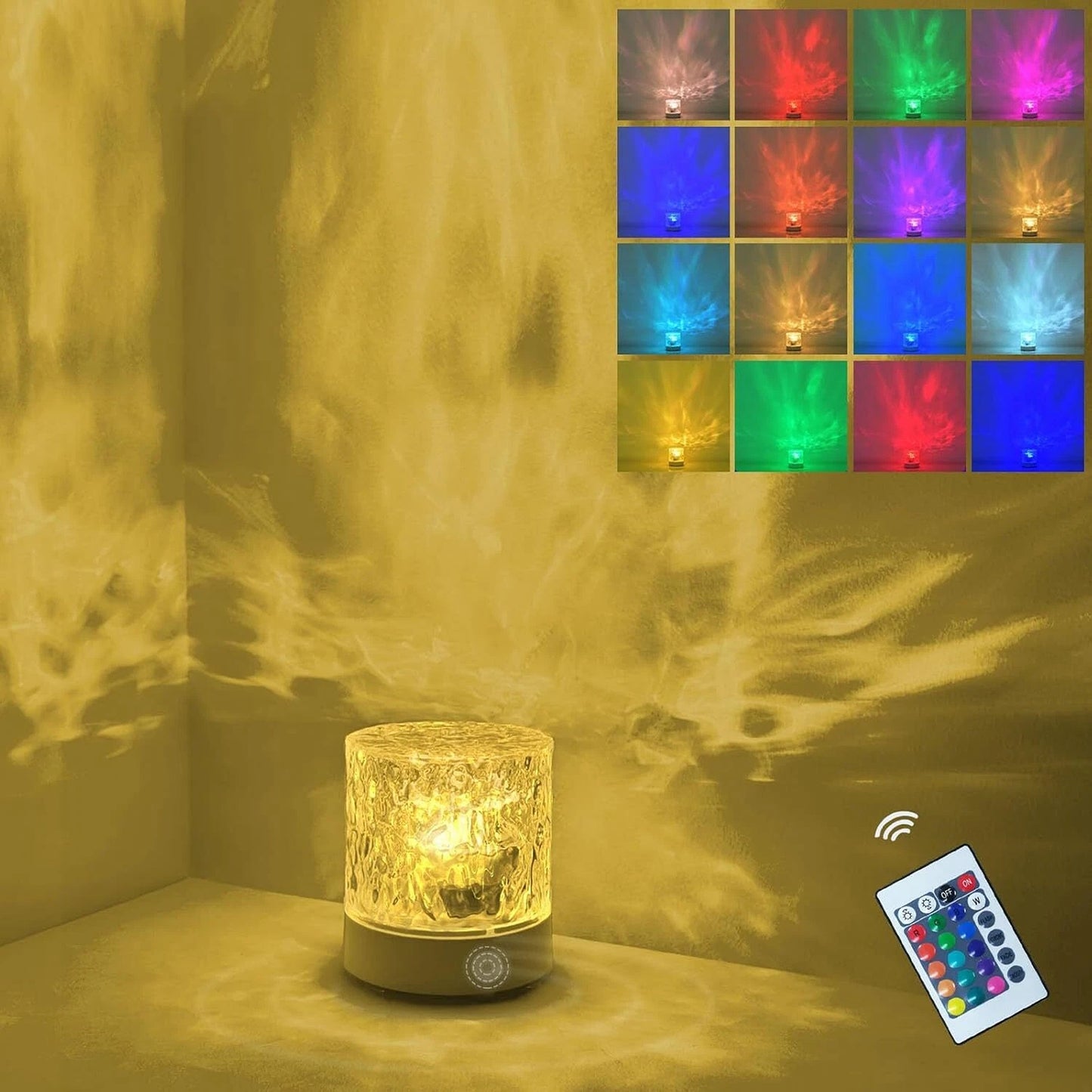 Galaxy Projector Night Light with Ocean Wave Effects