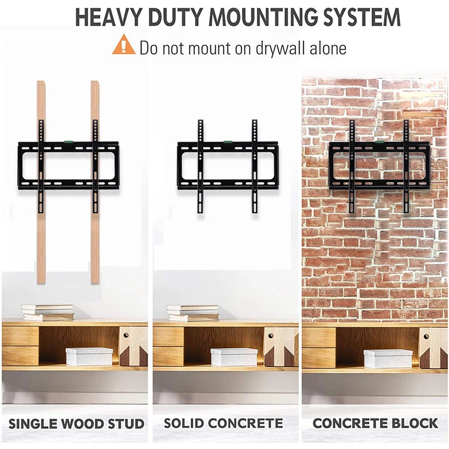 Universal TV Wall Mount Bracket Tilt Slim for 32 to 75 Inch Screens