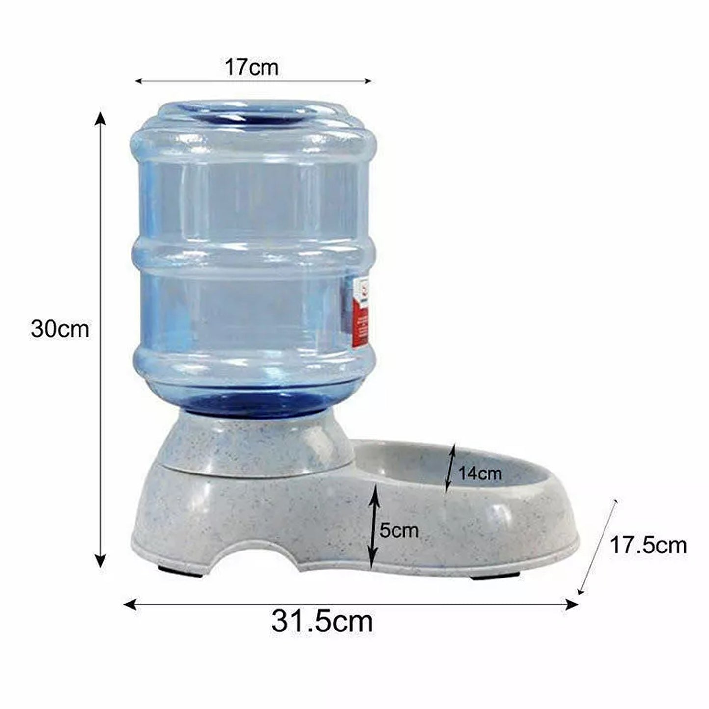3.8L Automatic Food and Water Feeder for Pets Dogs Cats