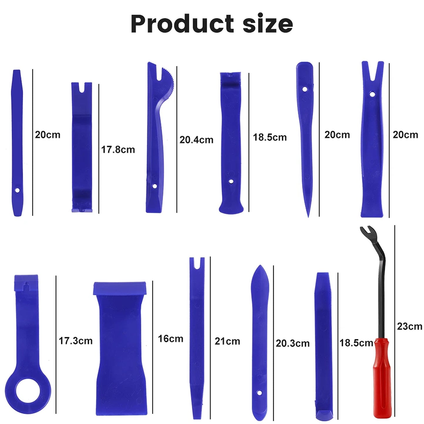 12 Piece Car Trim Removal Tool Kit Door Panel Dashboard Interior Plastic