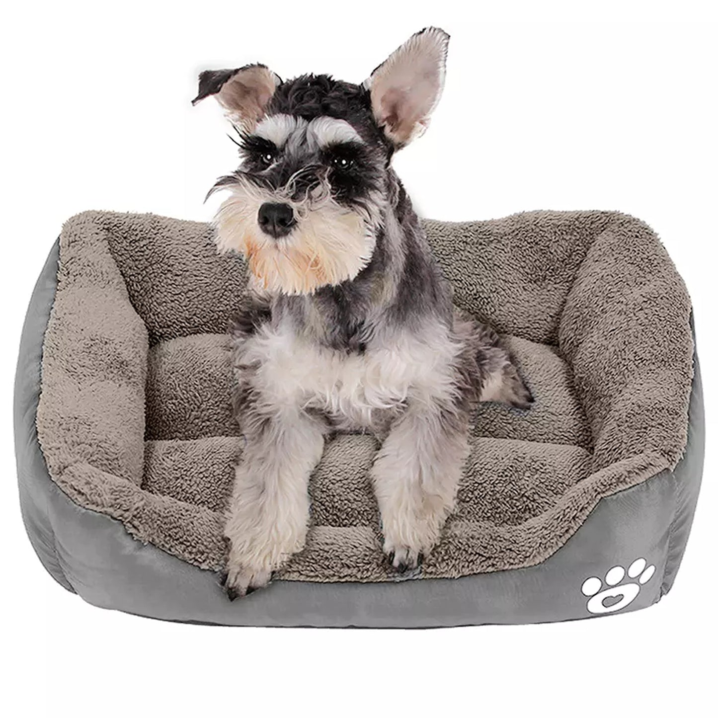 Fluffy Calming Bed for Pets Donut Style Cushion for Dogs and Cats in Multiple Sizes
