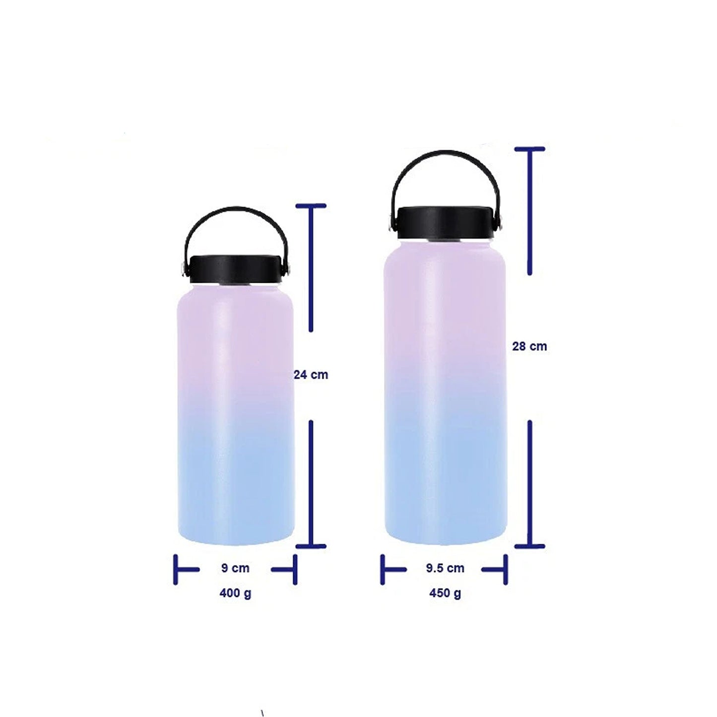 Stainless Steel Insulated Water Bottle with BPA Free Lid - Aurora