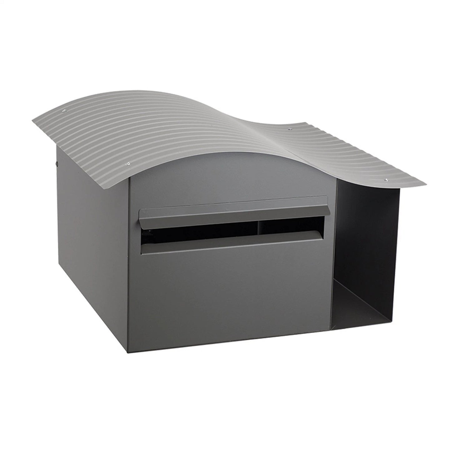Lockable Letterbox with Newspaper Holder Suits A4 Wall Mounted