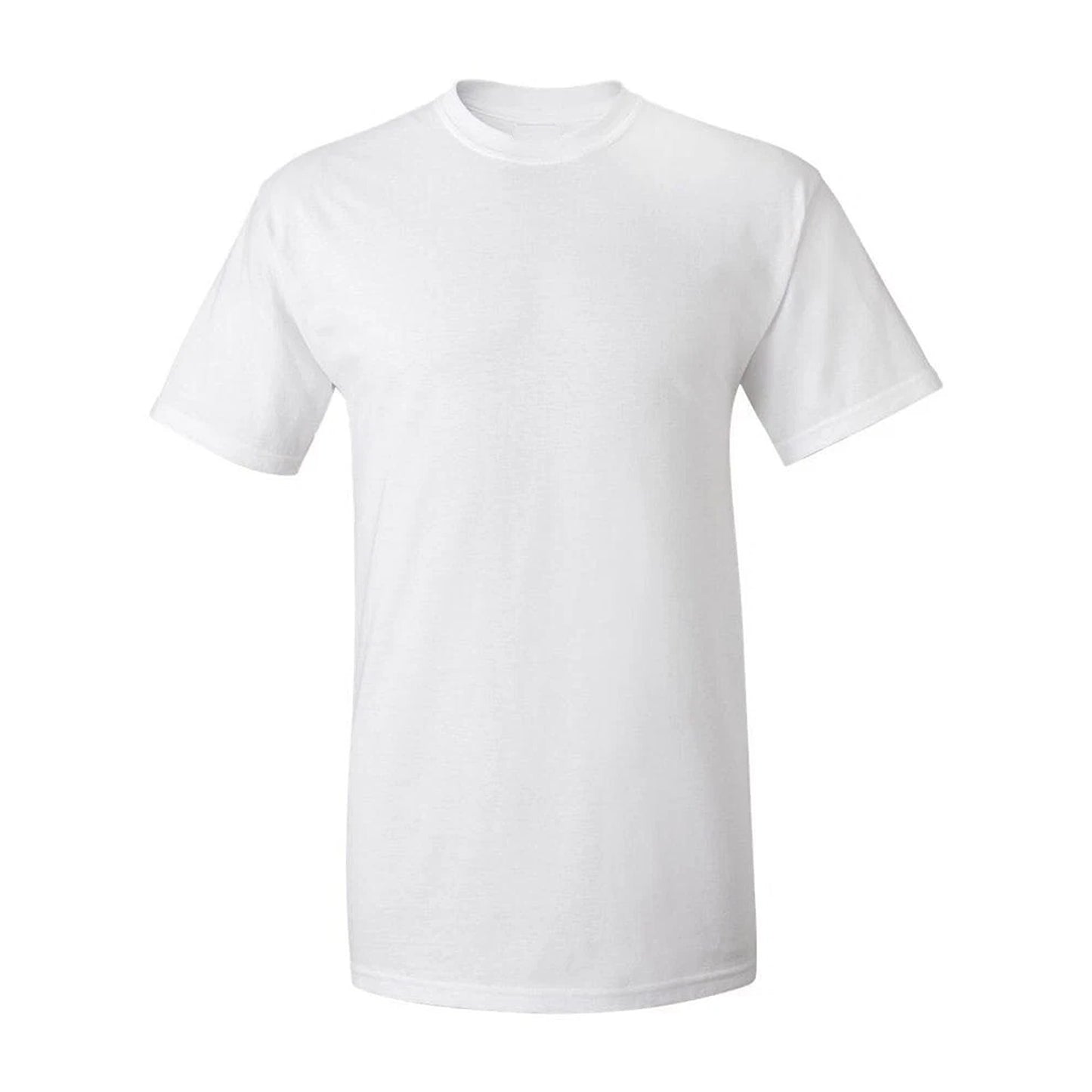 White Mens Heavy Cotton Plain Blank T Shirt Basic Tee