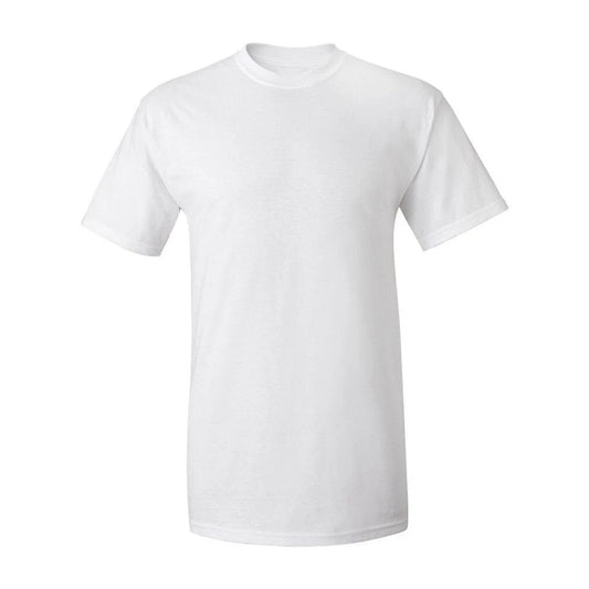White Mens Heavy Cotton Plain Blank T Shirt Basic Tee