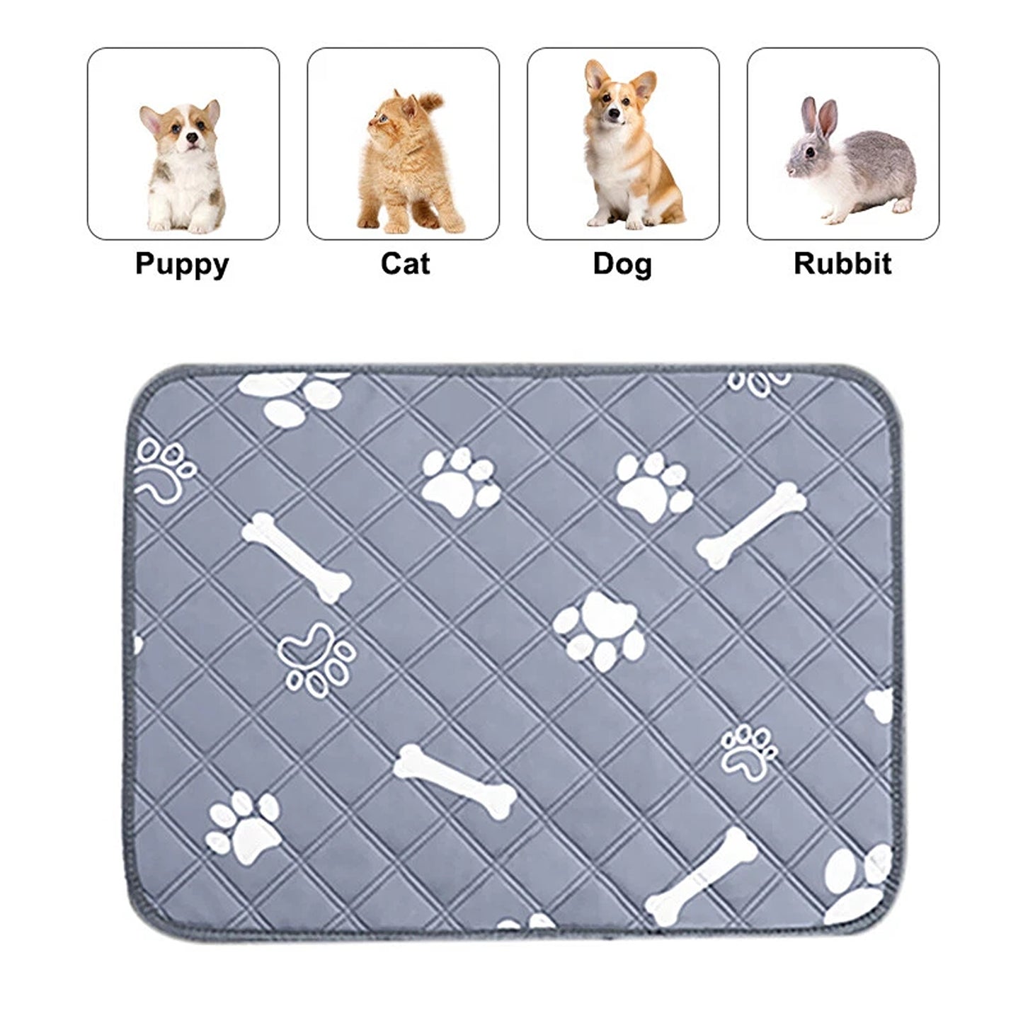 Pet Training Pad Washable Reusable Mat for Dogs and Cats