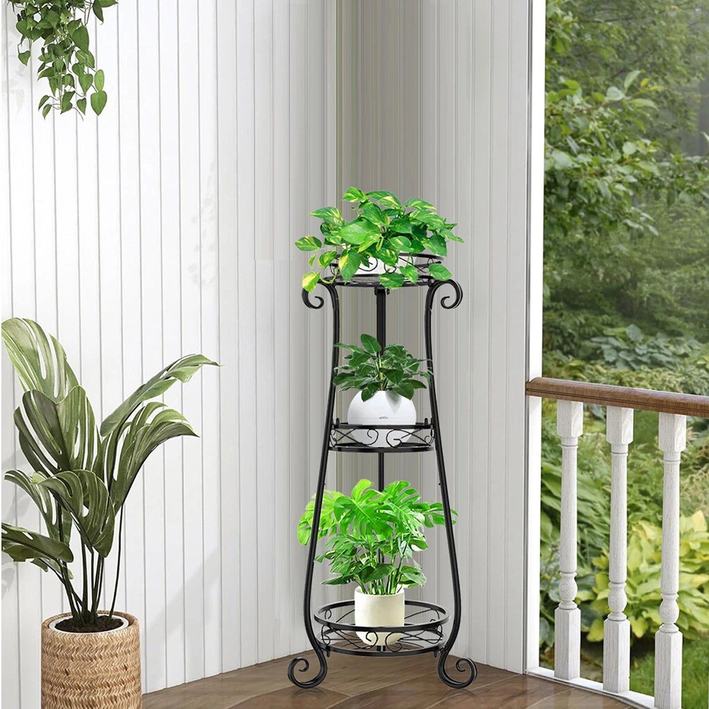 Corner Plant Stand for Home and Garden