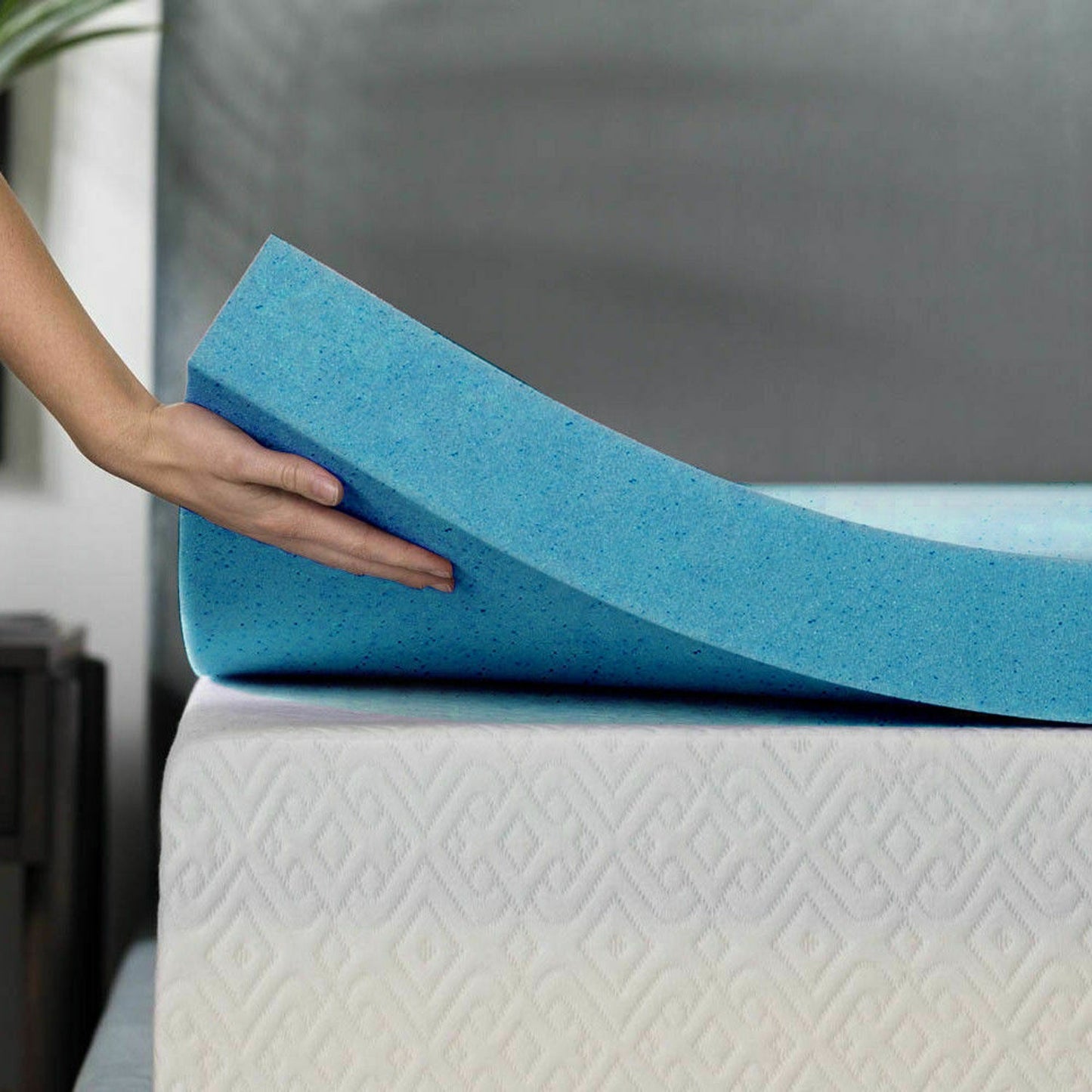 Bamboo Memory Foam Cool Gel Mattress Topper