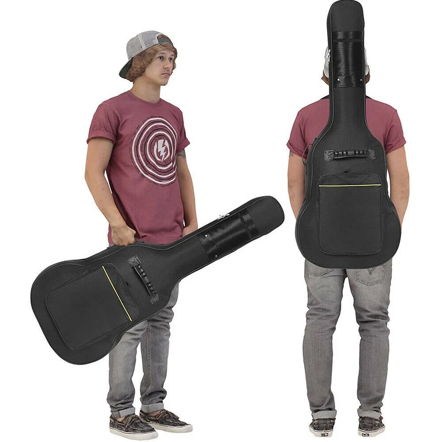 Guitar Bag Padded Gig Bag Double Strap Backpack