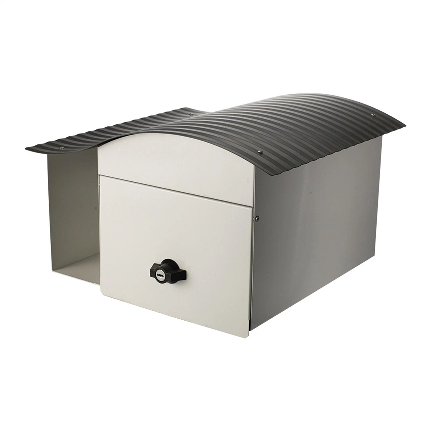Lockable Letterbox with Newspaper Holder Suits A4 Wall Mounted