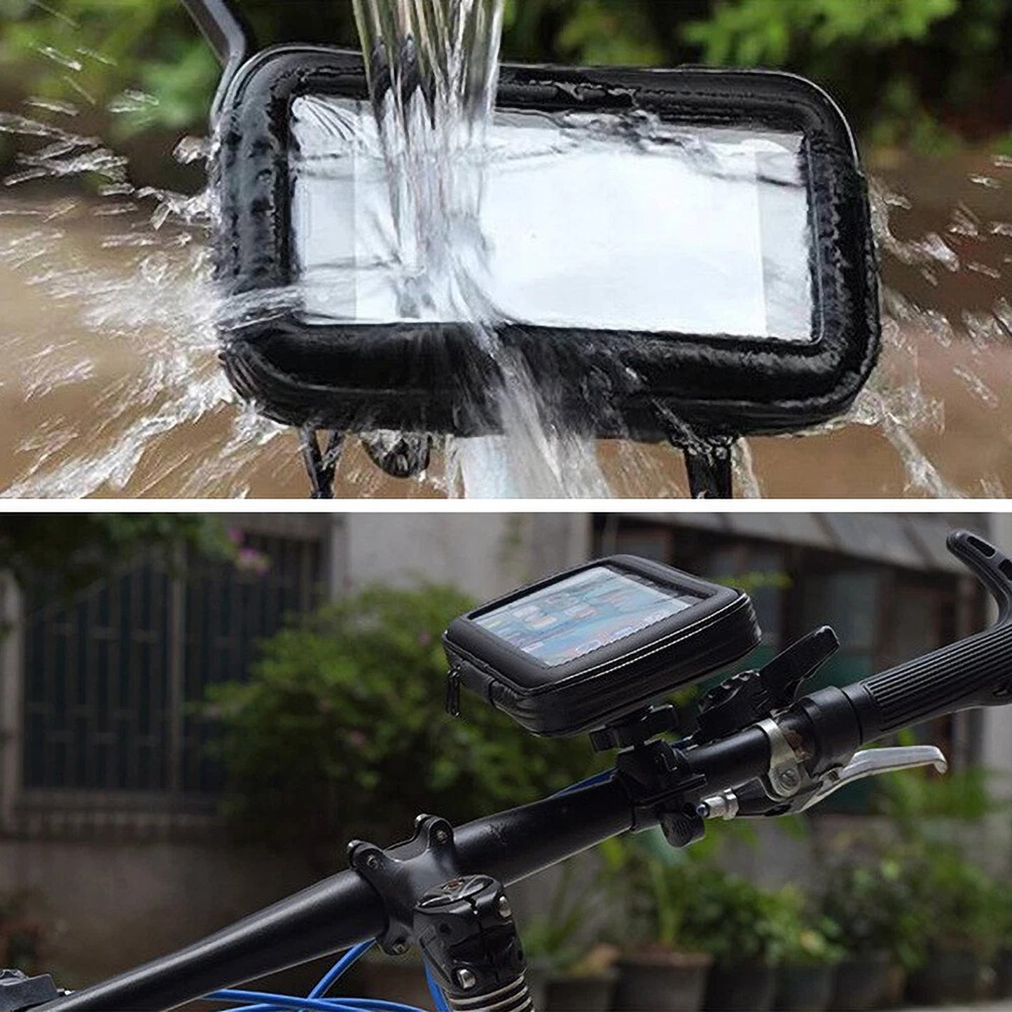 Waterproof Phone Holder Case for Bike and Motorcycle Handlebar