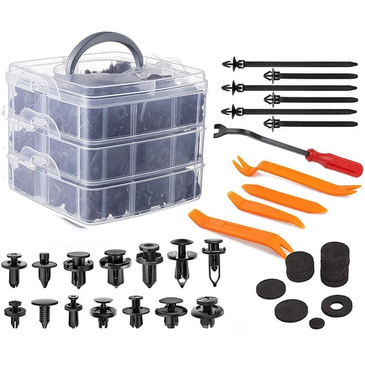 731 Piece Car Body Trim Clip Retainer Bumper Panel Fastener Kit