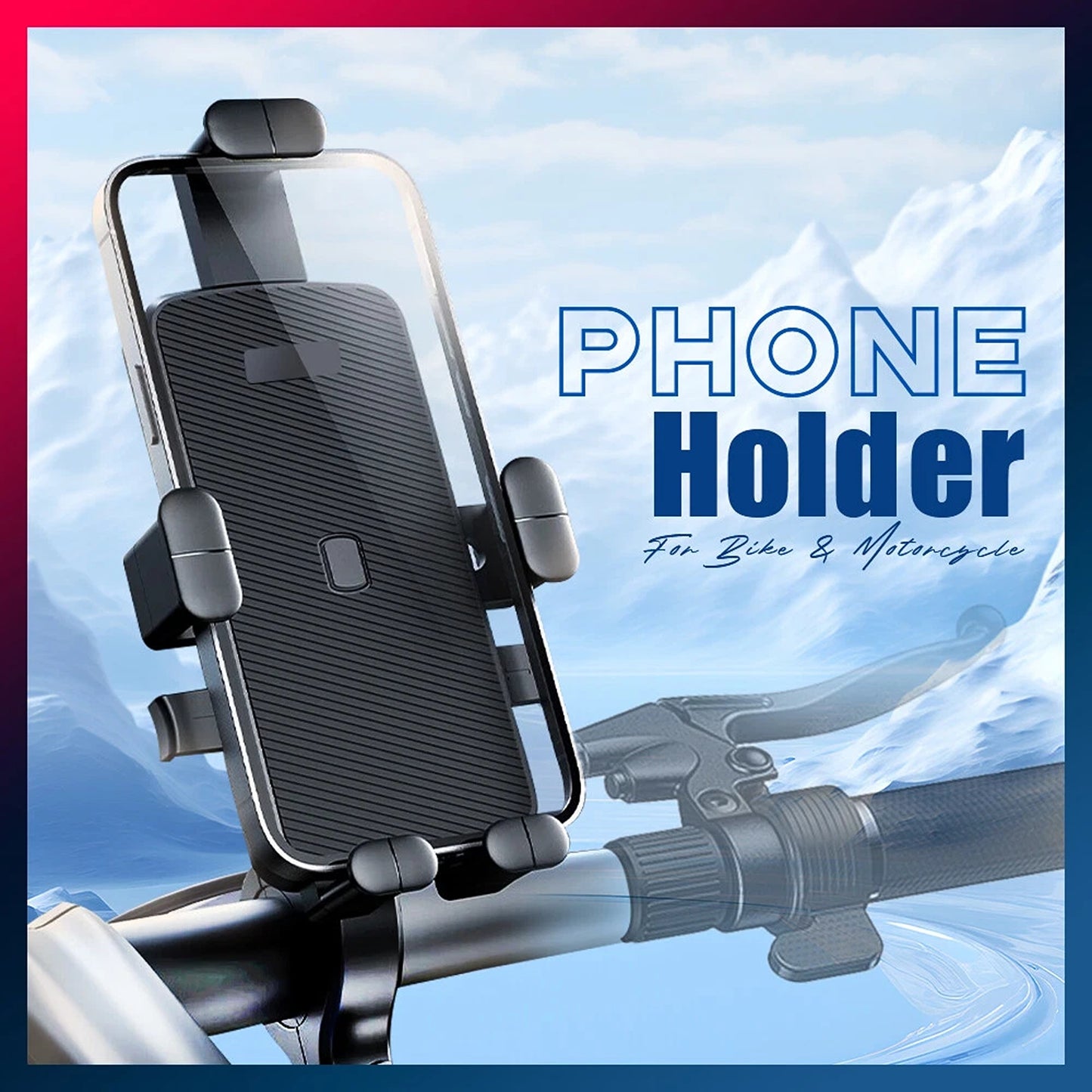 360 Degree Rotating Phone Holder Mount for Motorcycle and Bicycle