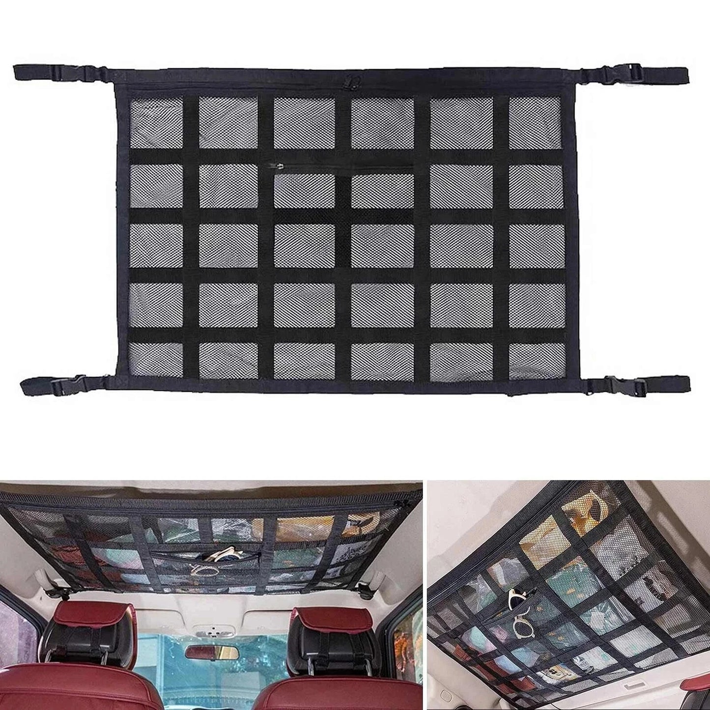 Car Roof Cargo Storage Net for SUV Van 90 x 65cm