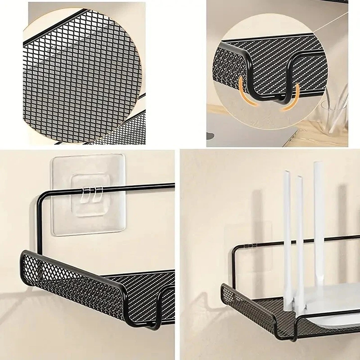 Wall Mounted Shelf for WiFi Router and Electronic Accessories