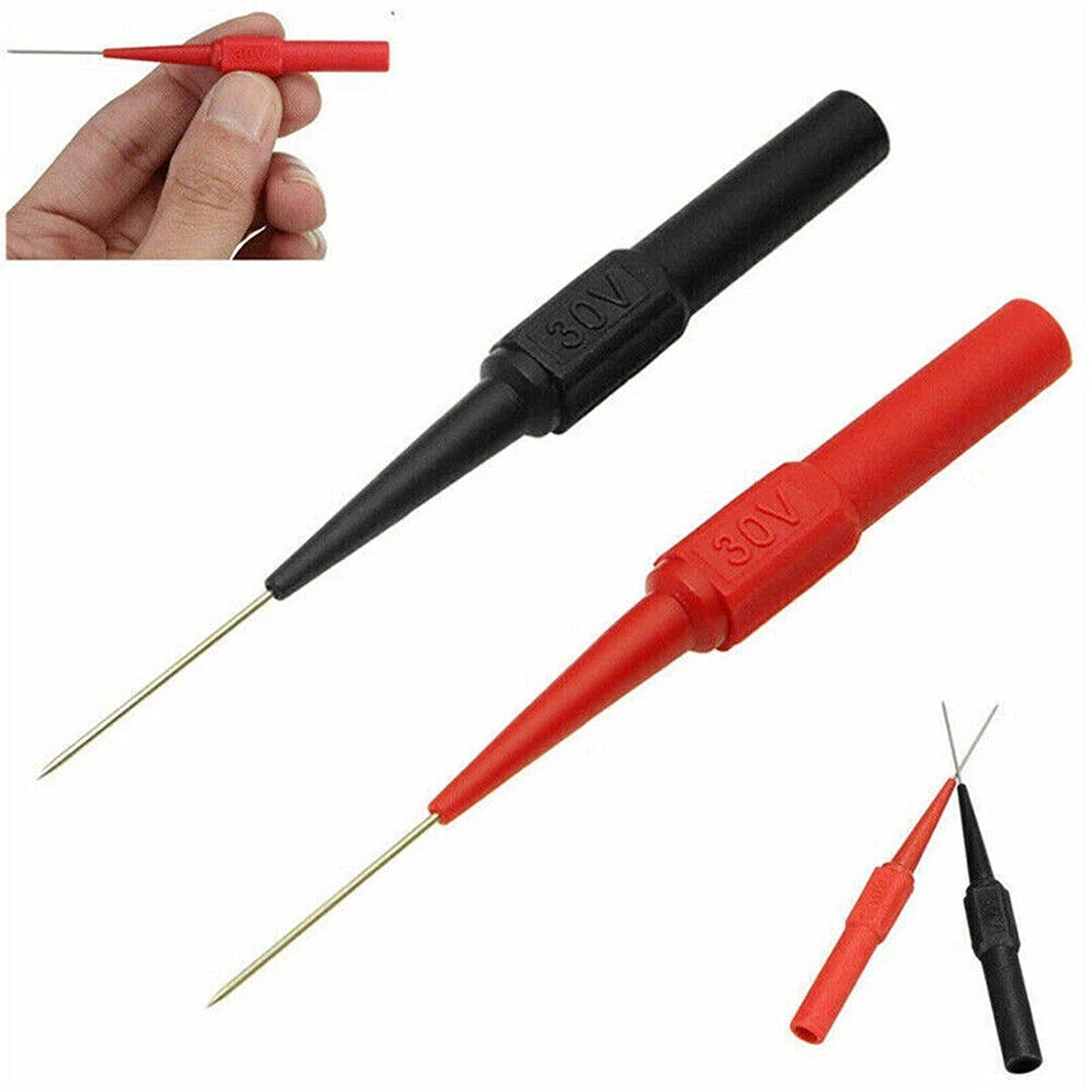 Multimeter Back Probe Test Leads Sharp Needle Micro Pin Kit
