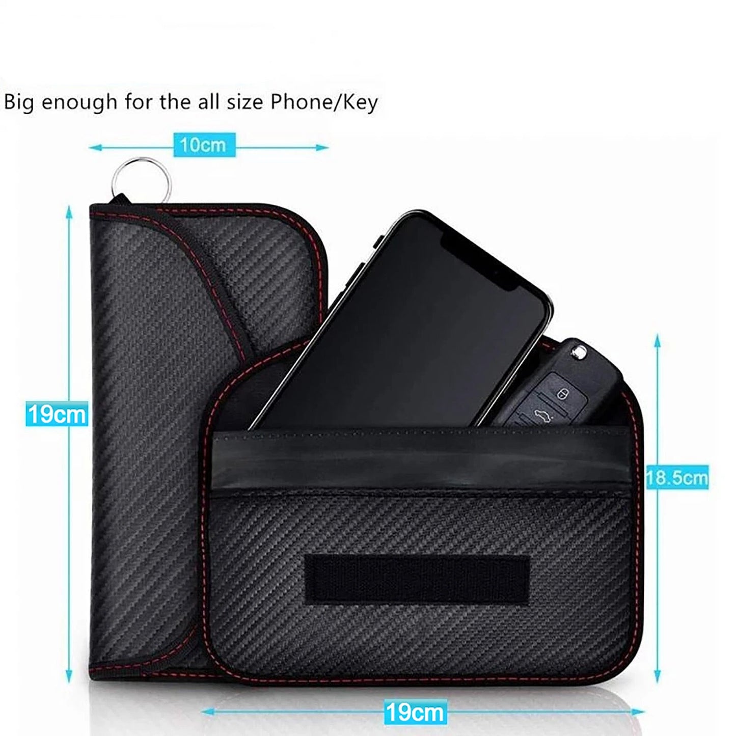RFID Signal Blocking Faraday Pouch for Phones and Wallets