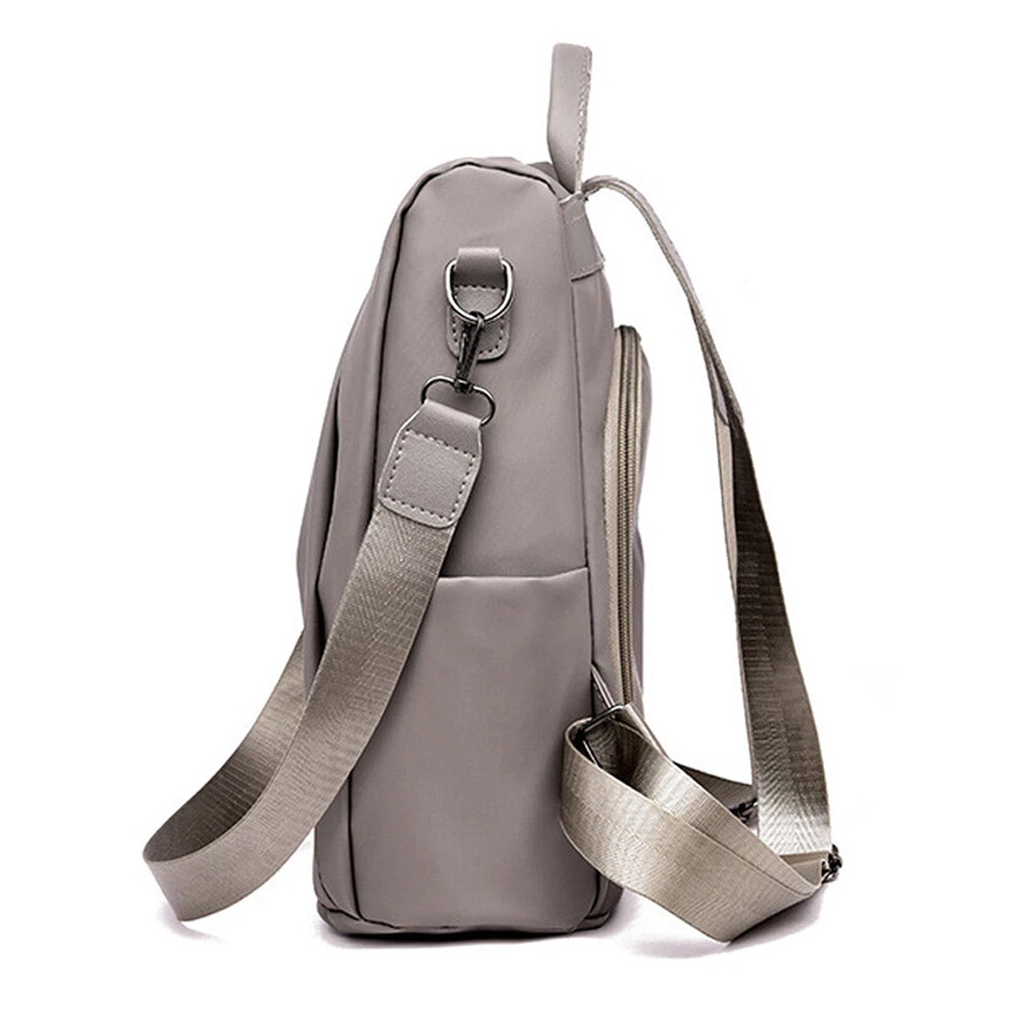 Khaki Womens Oxford Backpack for Travel and Work