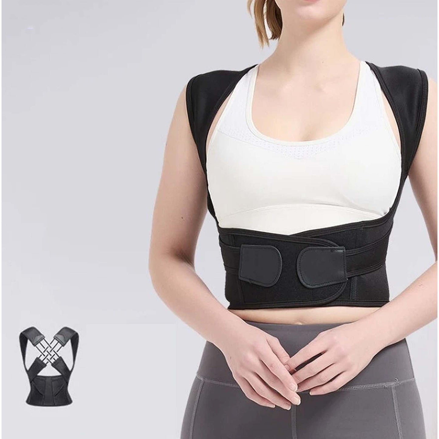 Adjustable Posture Corrector with Lumbar Support