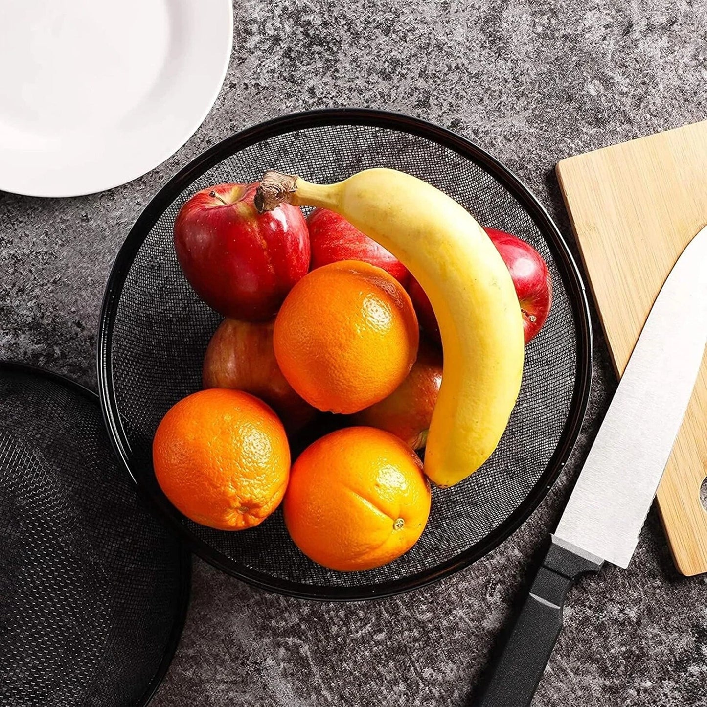 Multi Function Kitchen Fruit Basket with Lid Drain Basket