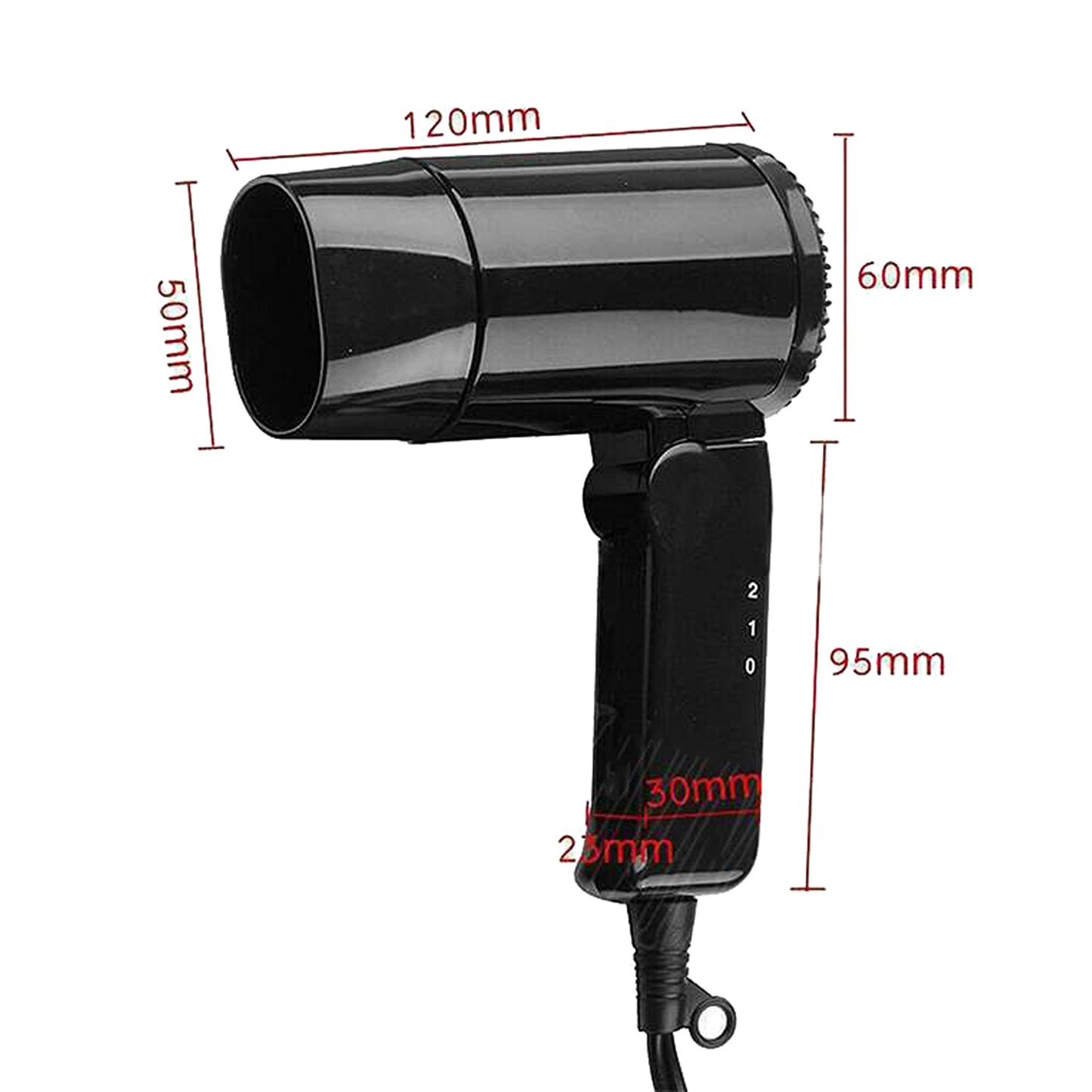 Portable Hairdryer Dry Glass Defroster Car Camping Travel