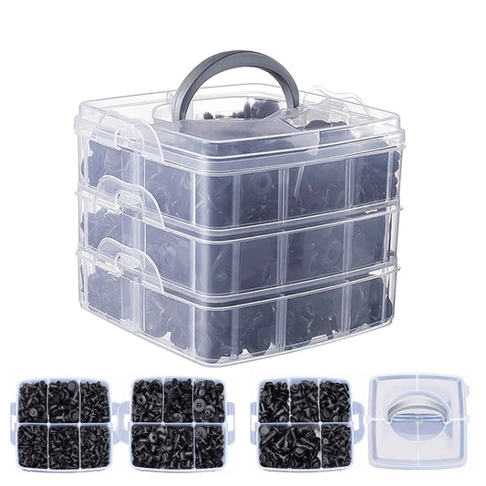 731pcs Automotive Clip and Fastener Kit with Plastic Rivets for Car Body and Bumper Panels