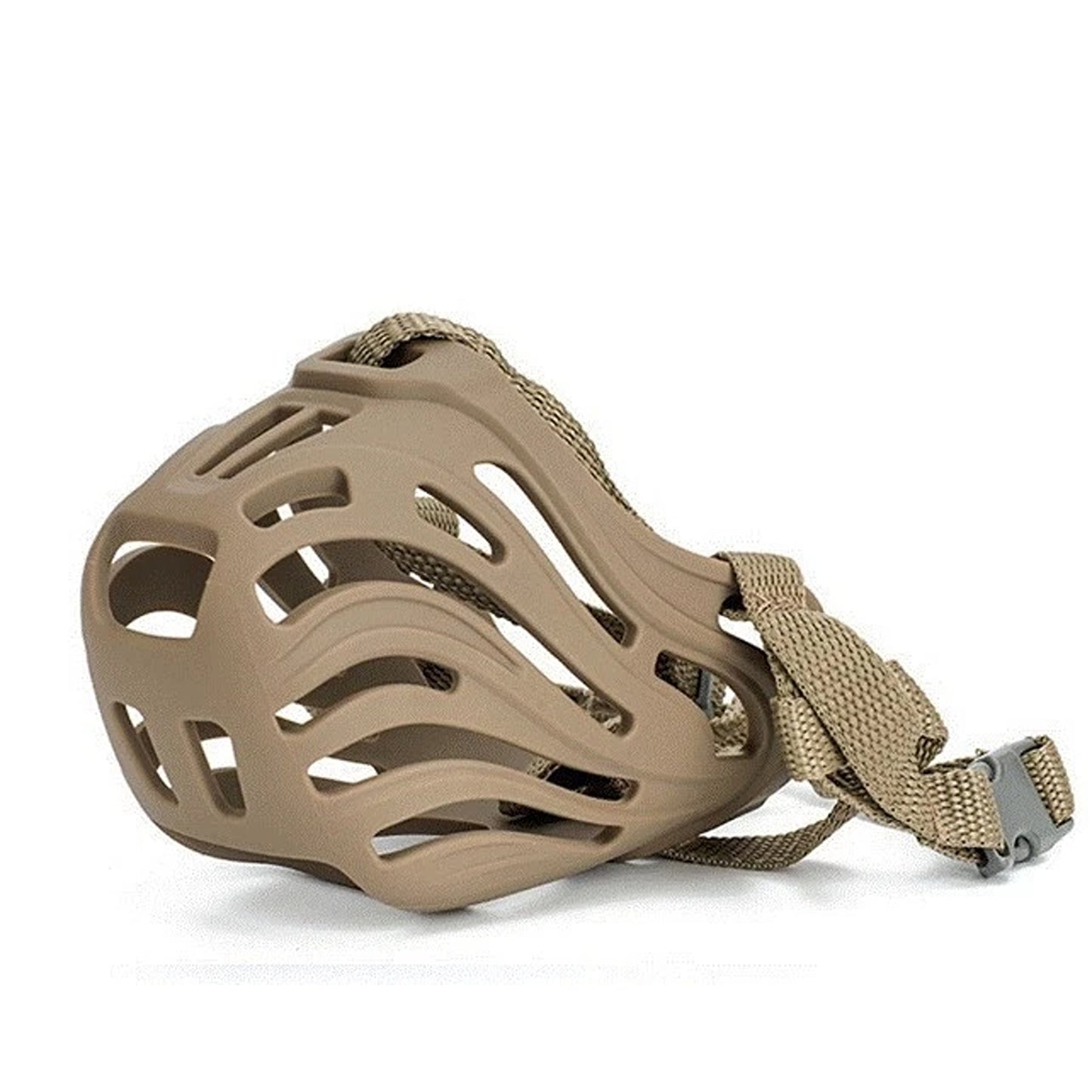 Coffee Pet Dog Mouth Cover with Secure Adjustable Straps