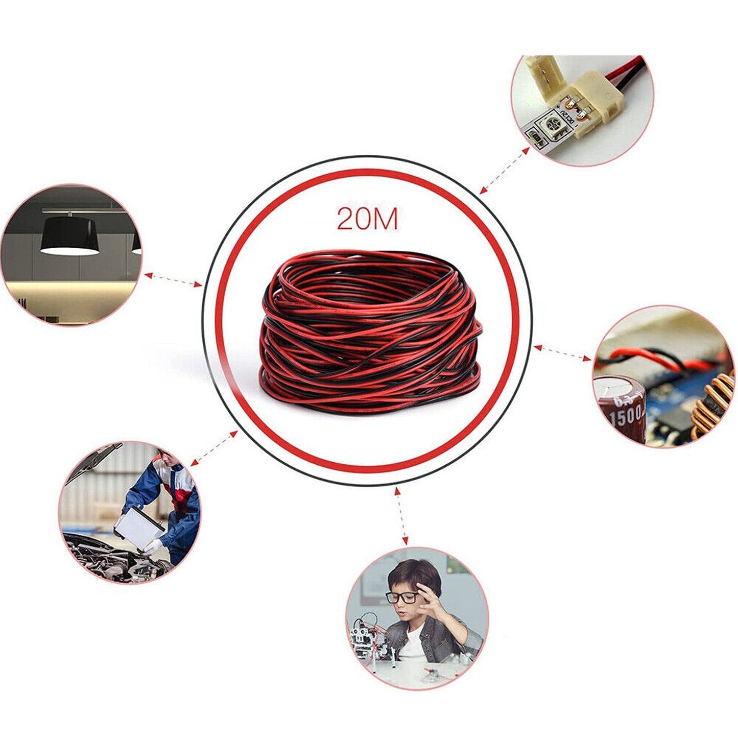 Speaker Cable Wire Sound Home Stereo Hifi Car Audio 100M