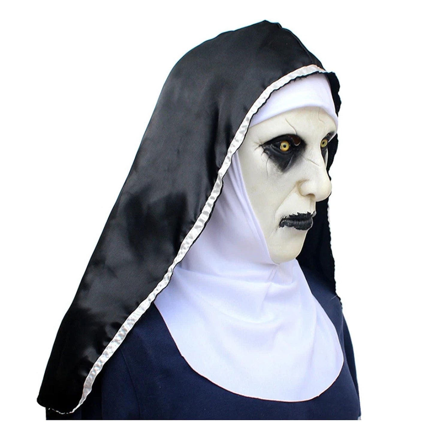 The Nun Valak Full Head Latex Mask for Halloween and Cosplay
