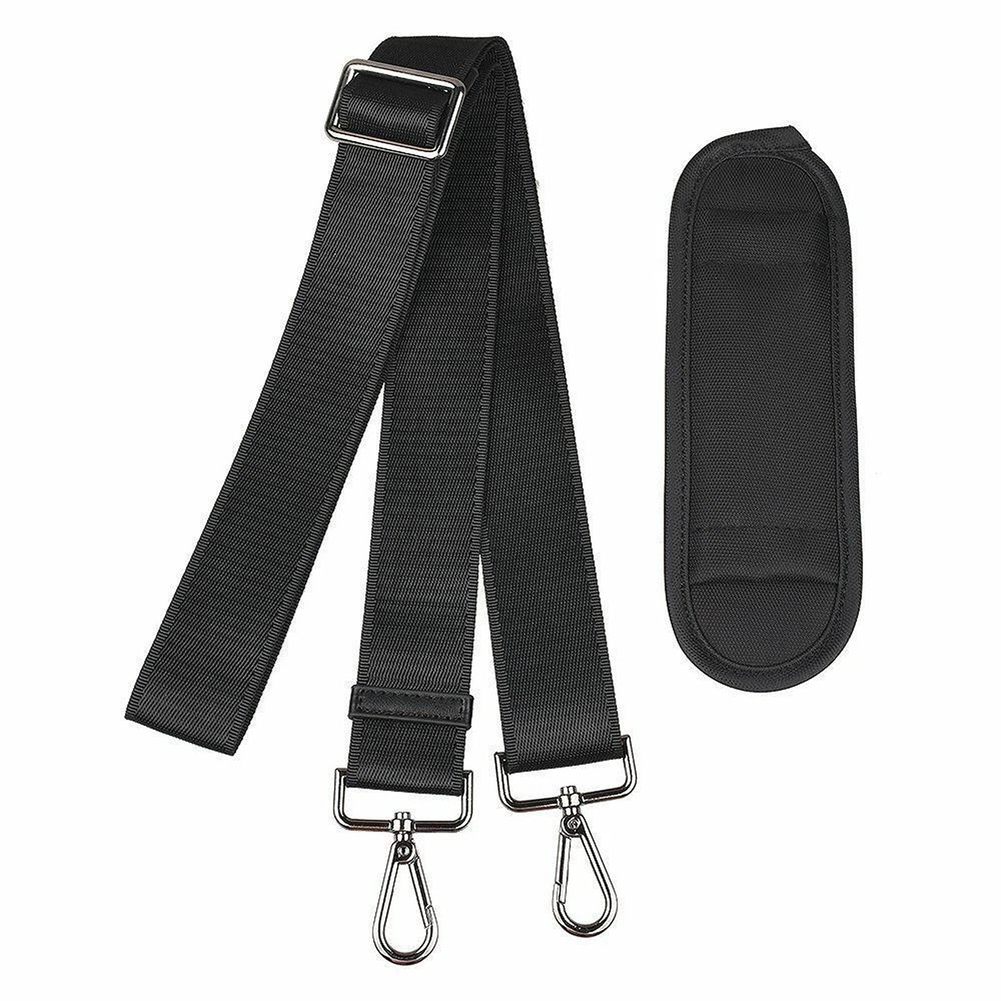 Padded Adjustable Shoulder Strap For Laptop Gym Sports Bag Black
