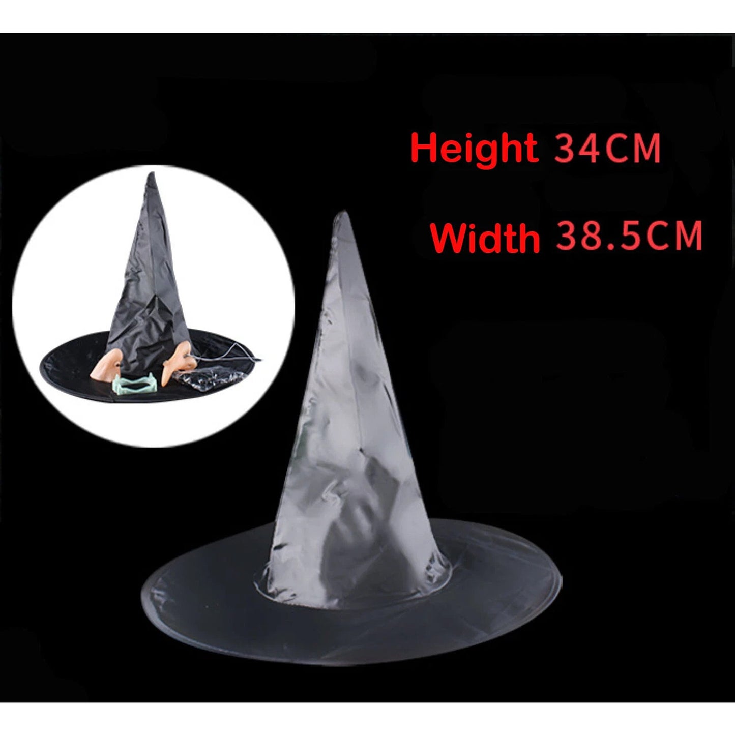 Halloween Witch Dress Up Kit Includes 5 Costume Accessories