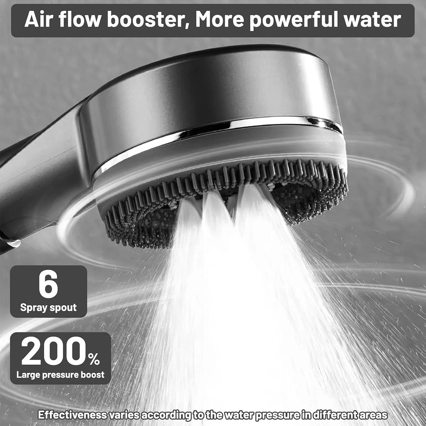 High Pressure Shower Head with Massage Function and Water Filter