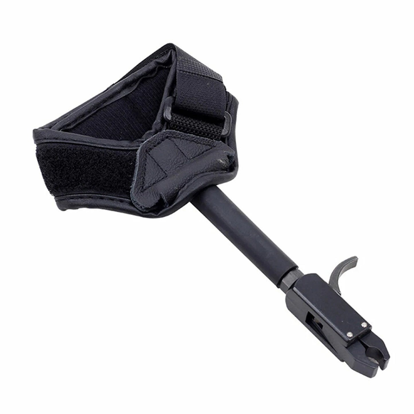 Adjustable Archery Bow Release Aid With Wrist Strap Caliper Design