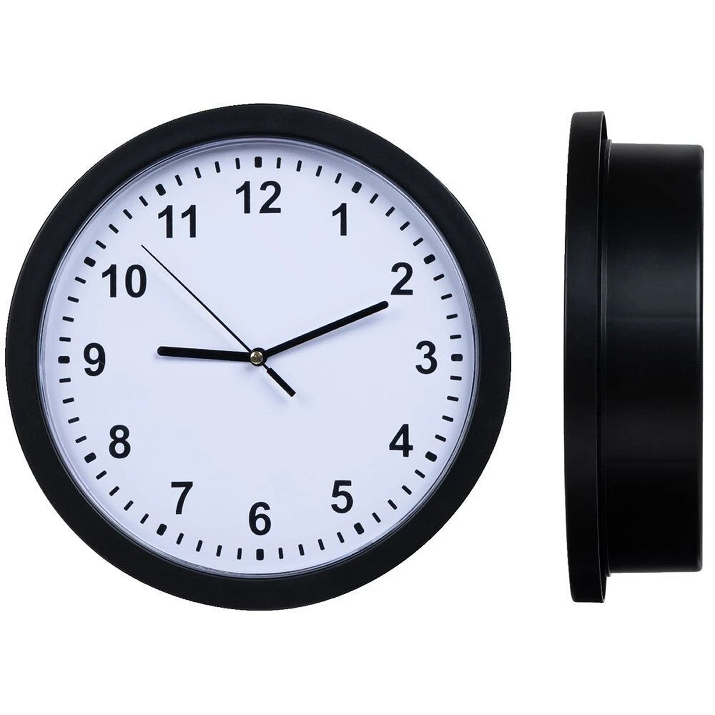 Wall Mounted Black Clock Safe with Key Lock for Hiding Valuables