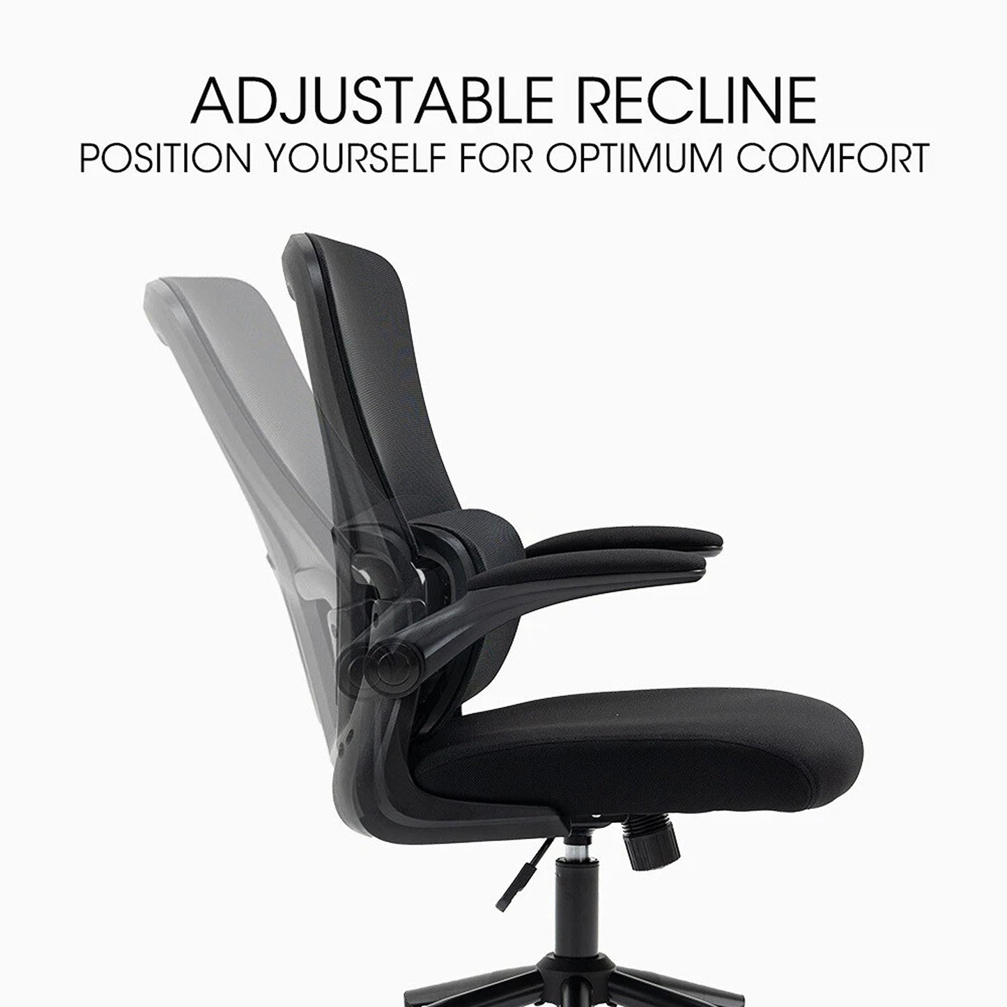 Adjustable Ergonomic Mesh Office Chair with Lumbar Support Black