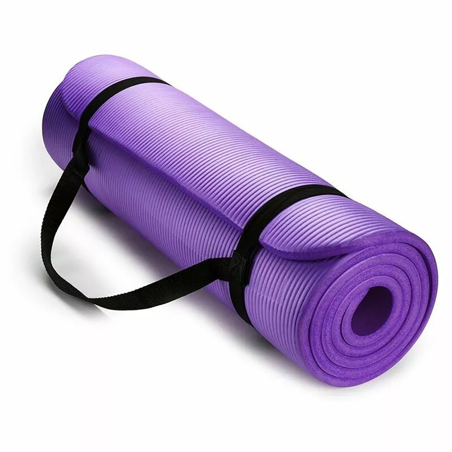Thick Yoga Mat Pad 10 15 20MM NBR Nonslip Exercise Fitness Gym Durable - Purple