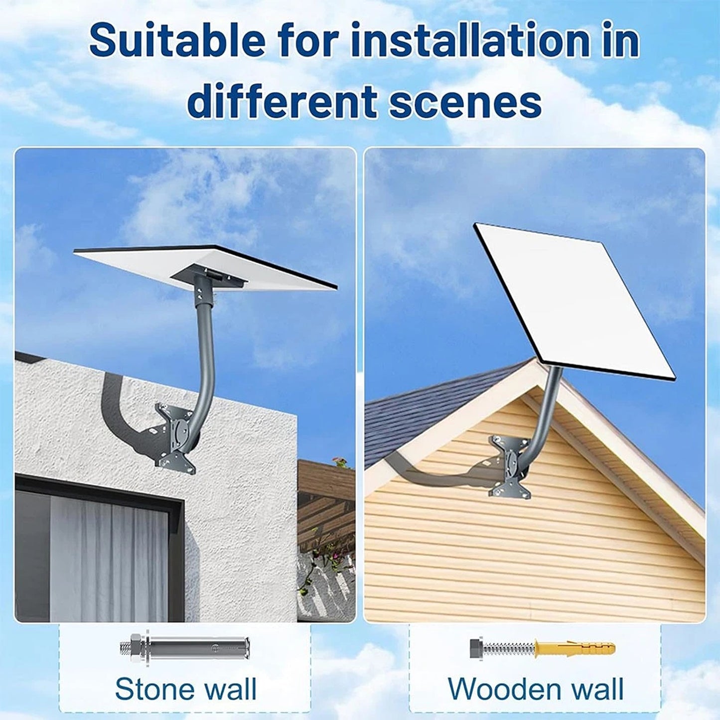 Adjustable Starlink Gen 3 Wall Mount Pole Adapter Kit