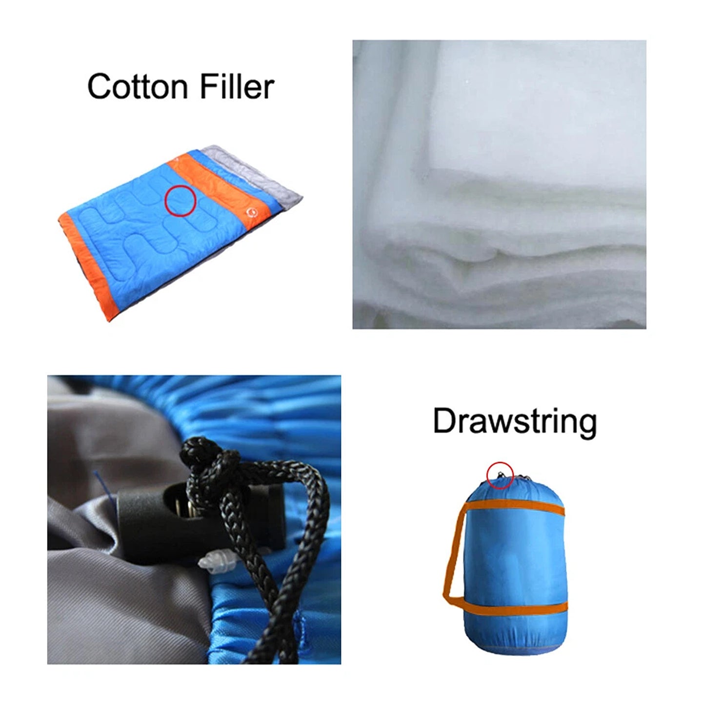 Large Double Sleeping Bag for Cold Weather Camping