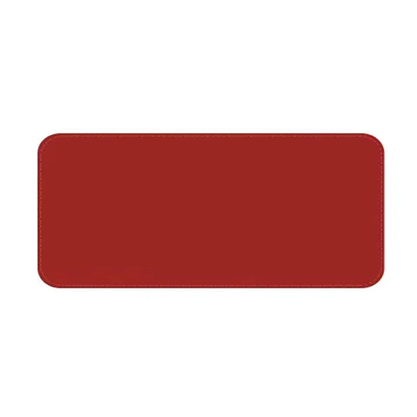 Wine Red PU Leather Extended Mouse Pad for Gaming and Office Use