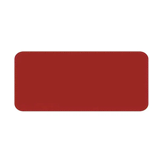 Wine Red PU Leather Extended Mouse Pad for Gaming and Office Use