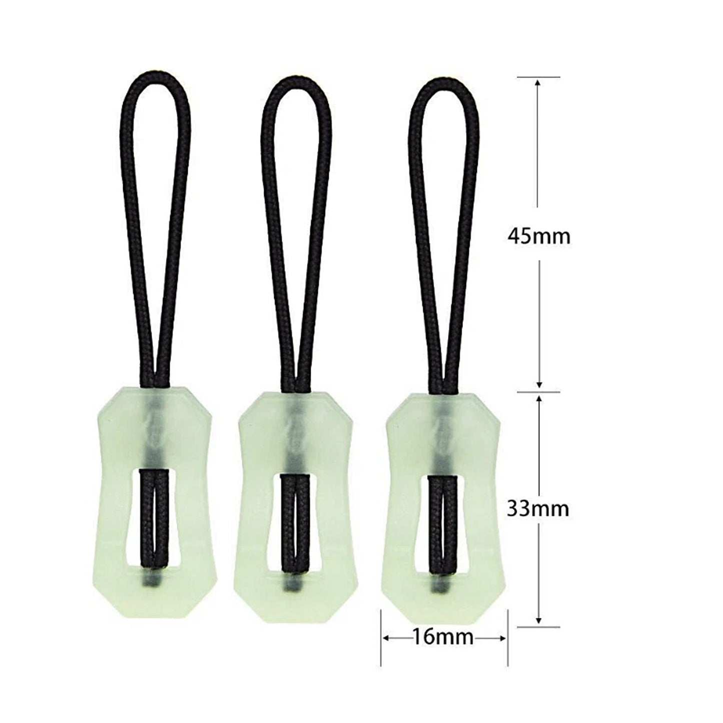 Luminous Zipper Puller Heads for Repair and Replacement