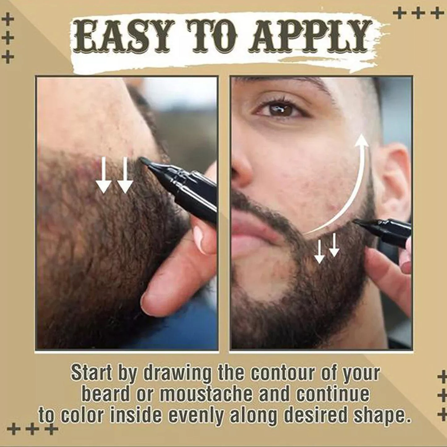 Beard and Hair Filler Pen for Thickening and Camouflage