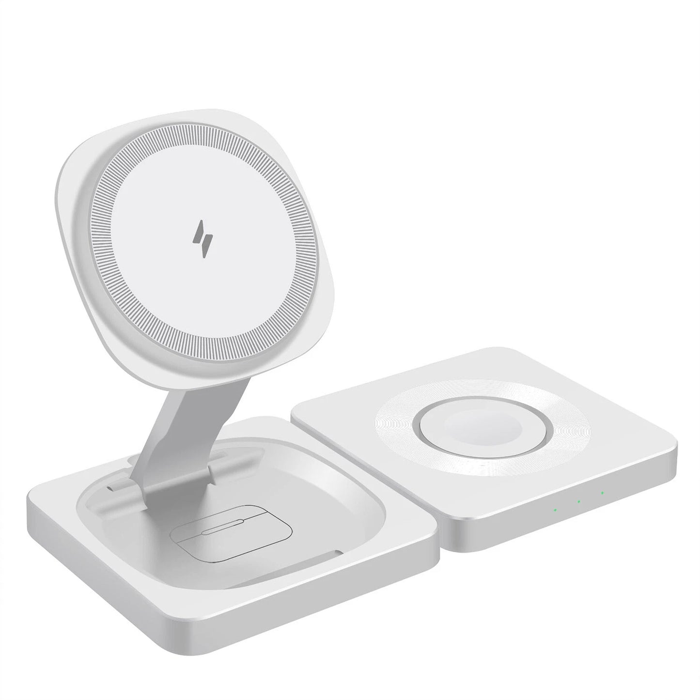 3 in 1 Wireless Charger Fast Charging Station for Apple Watch and iPhone 16 15 14 13 12