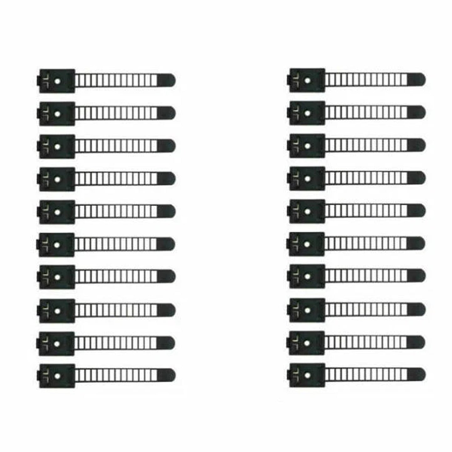 20pcs Adjustable Adhesive Cable Clips Cord Organizer Wire Management Strap