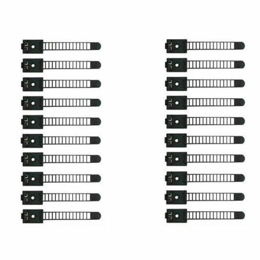20pcs Adjustable Adhesive Cable Clips Cord Organizer Wire Management Strap