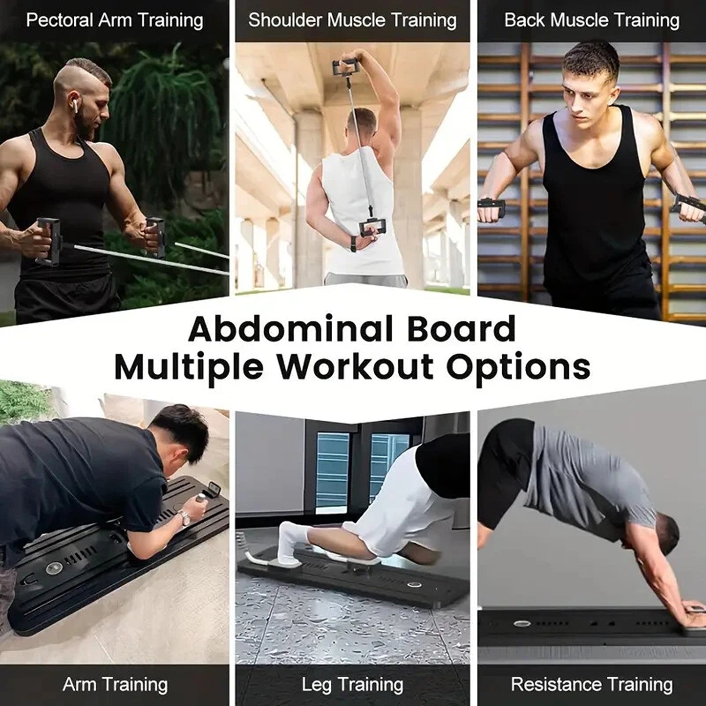 8-in-1 Multifunctional Abdominal Pilates Slide Board for Home Gym