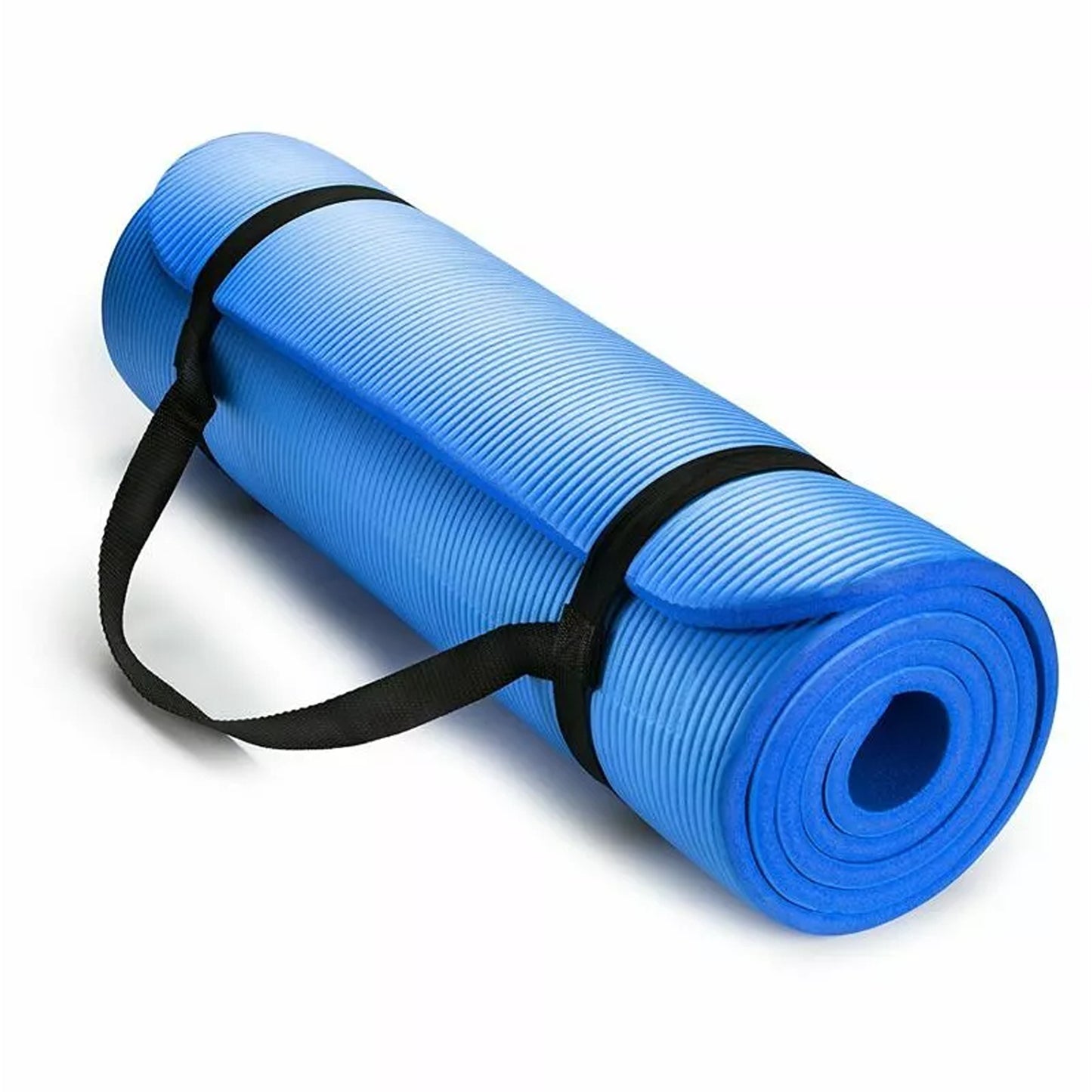 Thick Yoga Mat Pad 10 15 20MM NBR Nonslip Exercise Fitness Gym Durable - Blue