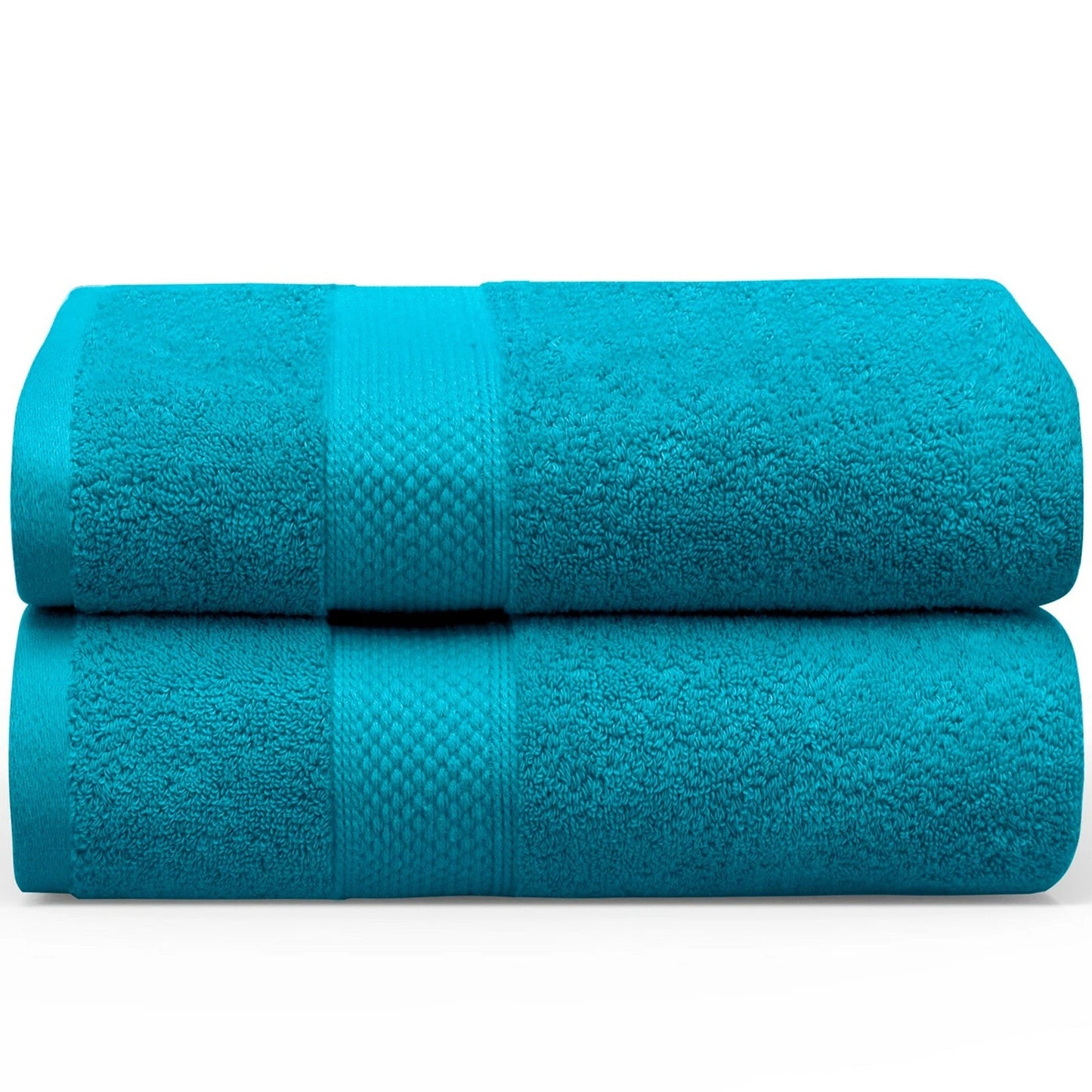 Teal Cotton Jumbo Bath Sheets Extra Soft  650GSM 2 Pack
