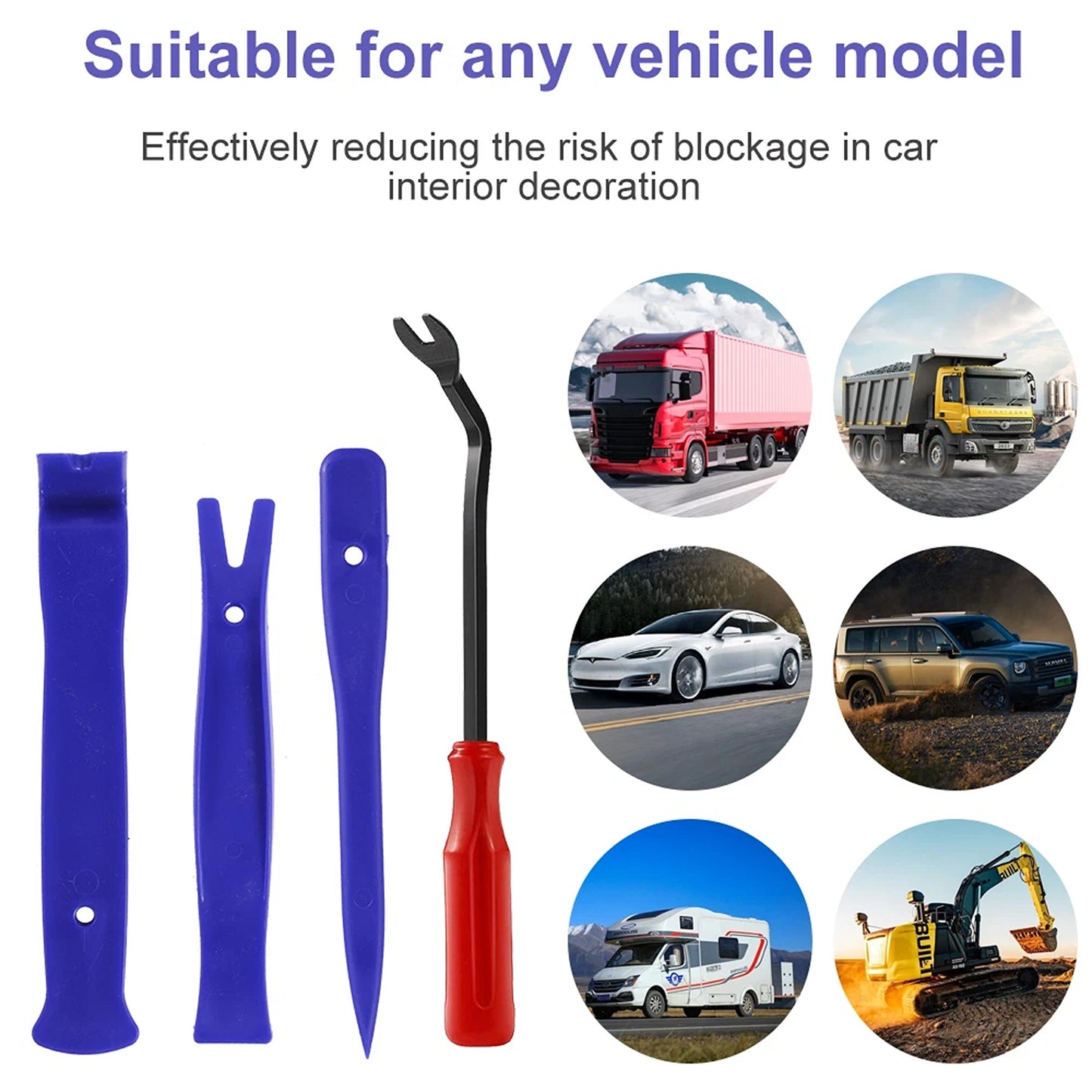 12 Piece Car Trim Removal Tool Kit Door Panel Dashboard Interior Plastic