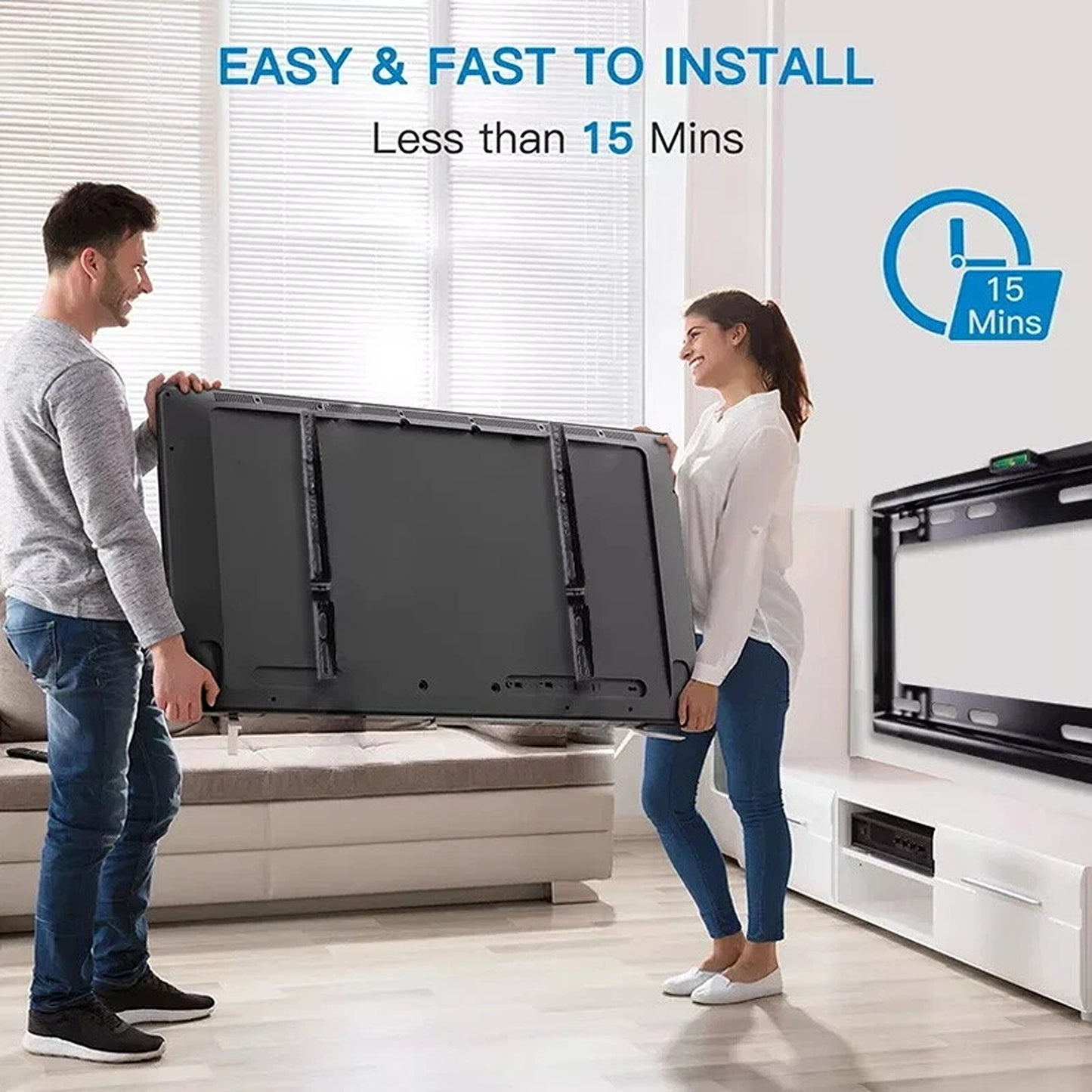 Universal TV Wall Mount Bracket Tilt Slim for 32 to 75 Inch Screens